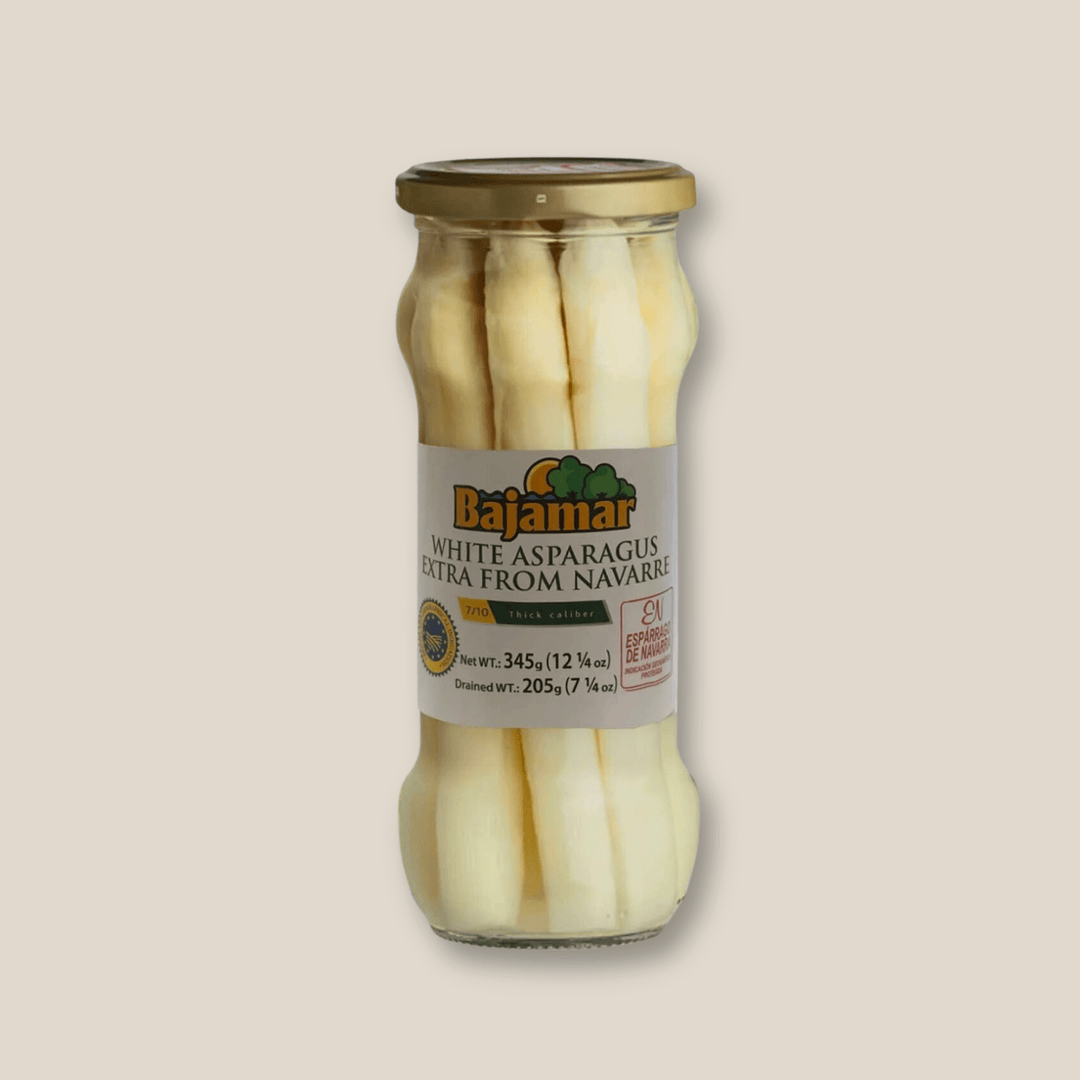 Bajamar D.O. White Asparagus "Extra" Size 6/8, 345g - The Spanish Table