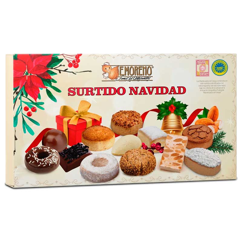 E. Moreno Surtido De Navidad / Traditional Holiday Cookie Assortment, 700Gr / 24 Oz - The Spanish Table