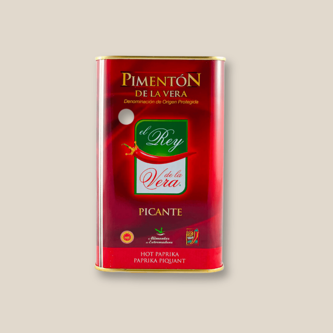 Rey De La Vera Hot Smoked Paprika (Pimenton Picante) 750 Gr/ 26.6 Oz Tin - The Spanish Table