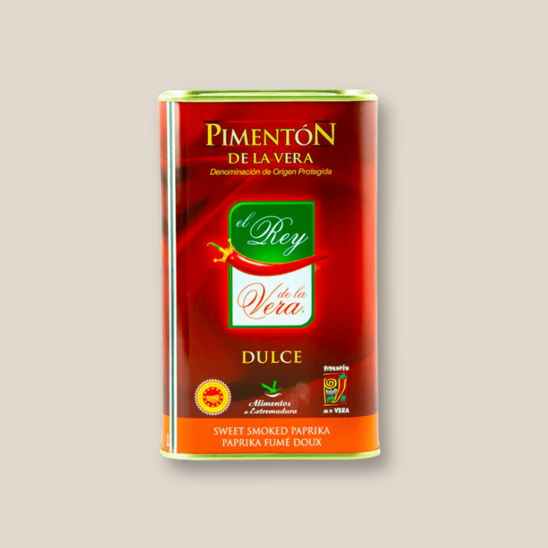 Rey De La Vera Sweet Smoked Paprika (Pimenton Dulce) 750 Gr/ 26.6 Oz Tin - The Spanish Table