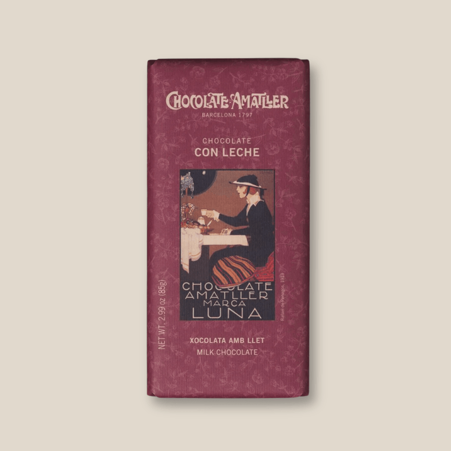 Amatller Milk Chocolate Bar, 85g - The Spanish Table