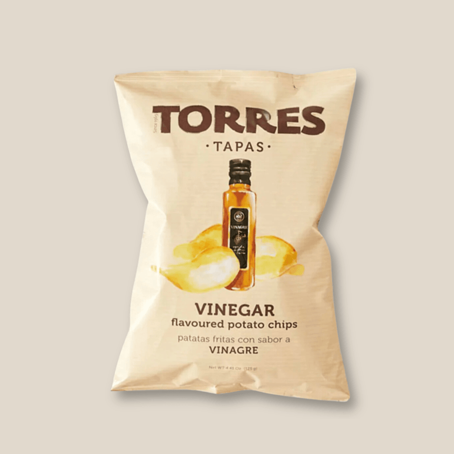 Torres Potato Chips, Vinegar, Large (125g) - The Spanish Table
