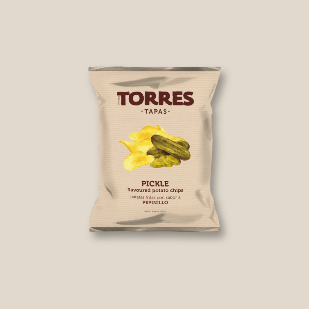 Torres Potato Chips, Pickle Flavor, Small (40g) - The Spanish Table