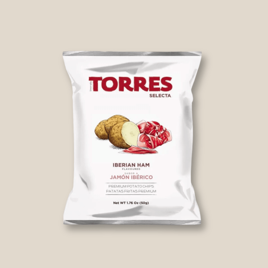 Torres Potato Chips, Jamon Iberico, Small (50g) - The Spanish Table