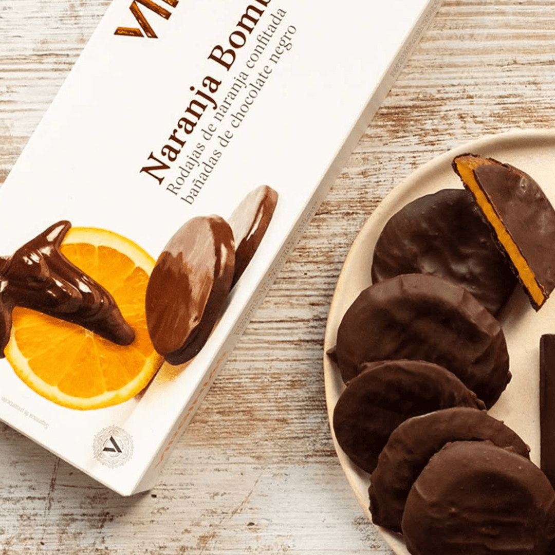 Virginias Chocolate - Covered Candied Orange Slices (Naranja Bonbon) - The Spanish Table