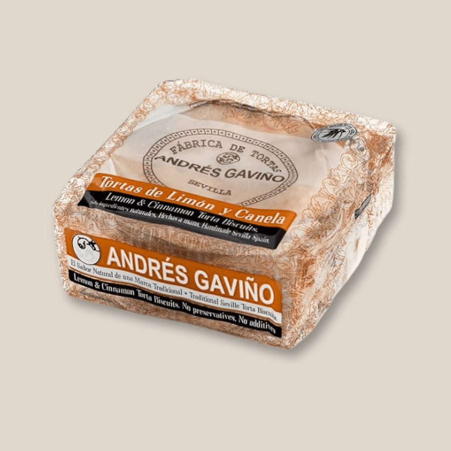 Andres Gavino Sweet Tortas De Aceite - Canela y Limon (Cinammon and Lemon) - The Spanish Table