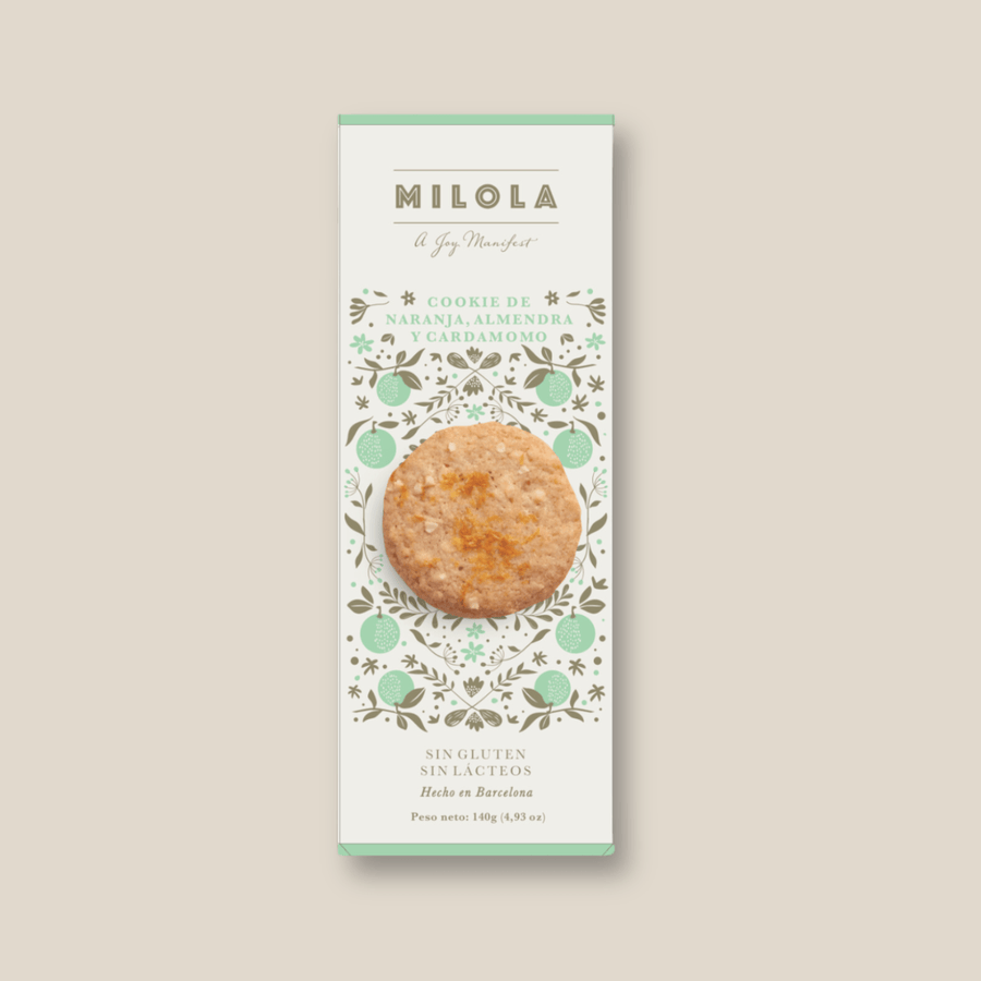 Milola Cookies: Orange, Almond & Cardamom, Gluten Free 4.93 oz - The Spanish Table