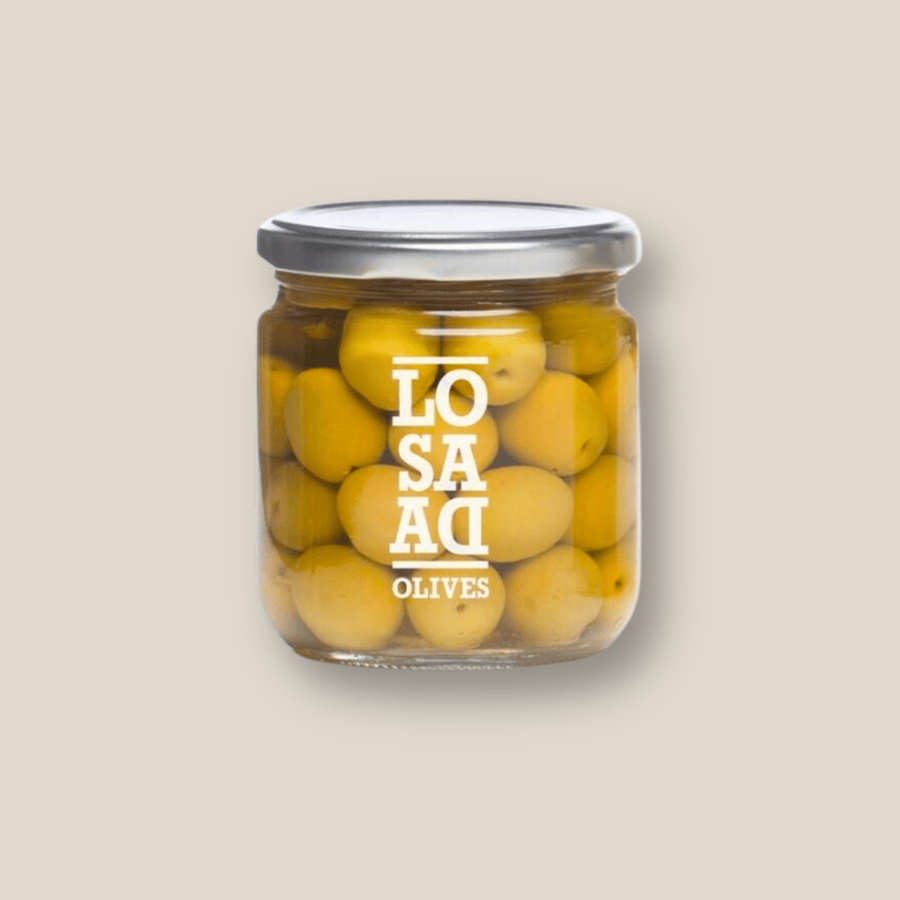 Losada Plain Manzanilla Olives, 12 Oz Jar - The Spanish Table