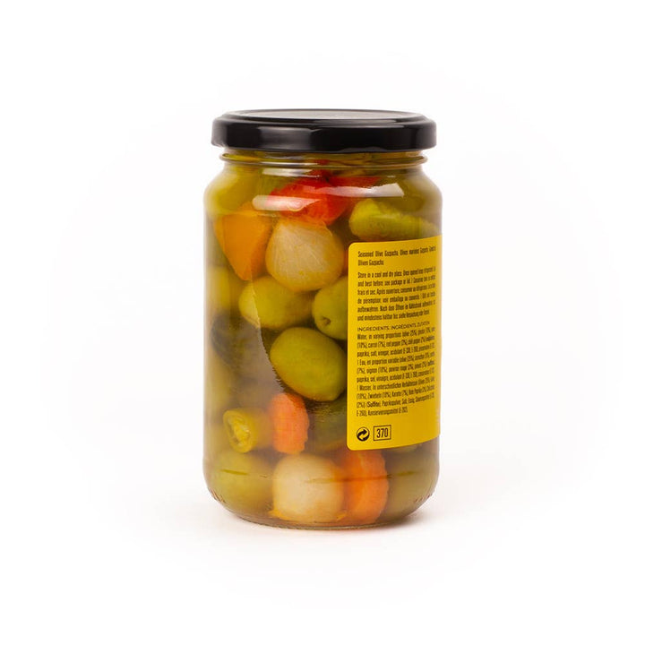 Triana Olivas. Seasoned Gazpacha Olives - The Spanish Table