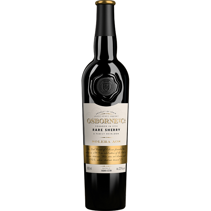 Osborne Solera AOS Amontillado Rare Sherry 500ml - The Spanish Table