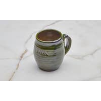 Jade Green Glazed Mezcalero with Handle - The Spanish Table