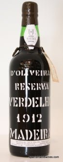 D'Oliveiras Verdelho Madeira 1912 - The Spanish Table
