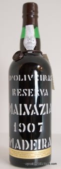 D'Oliveiras Malvasia Madeira 1907 - The Spanish Table