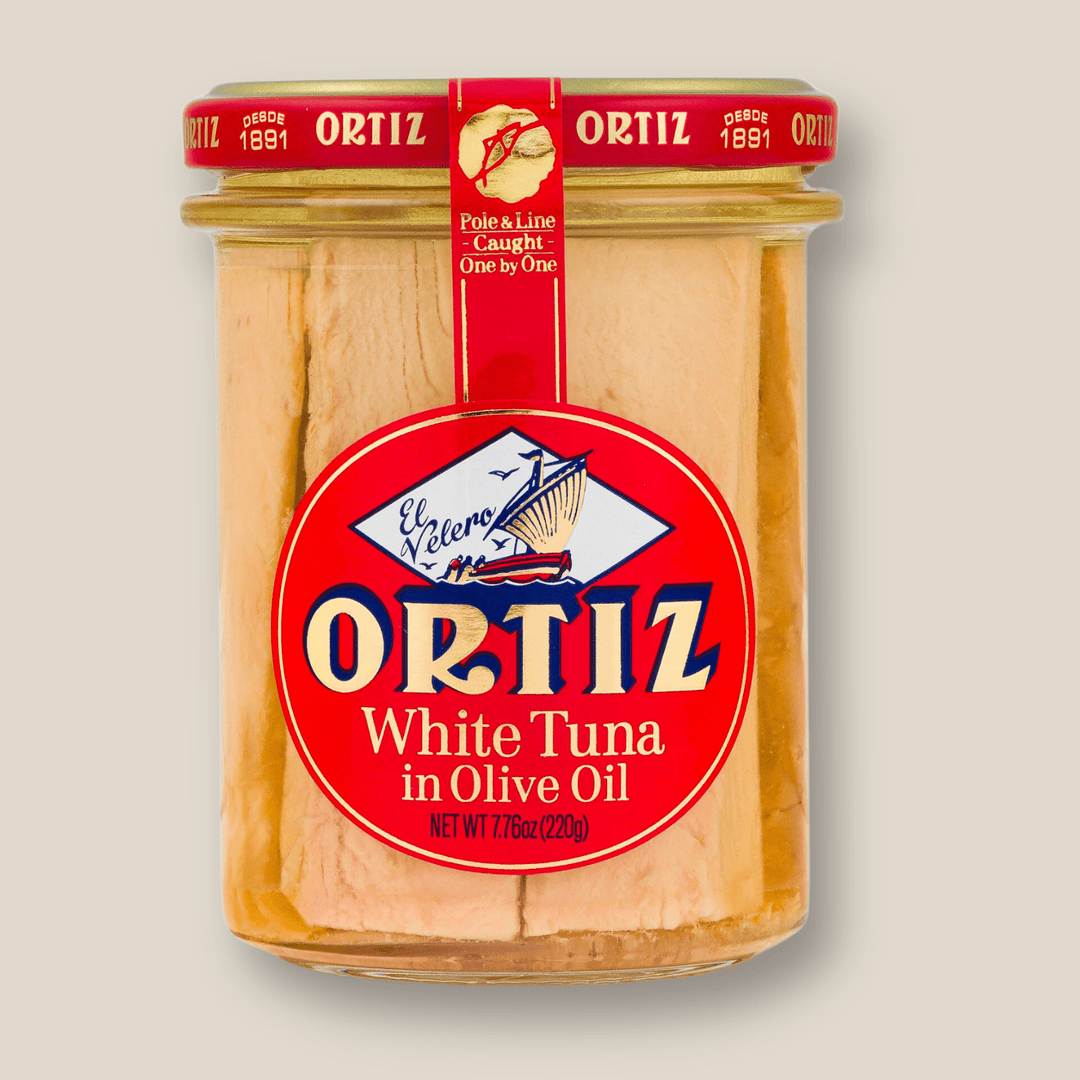 Ortiz White Tuna In Olive Oil (Bonito Del Norte En Aceite De Oliva) 220g Jar - The Spanish Table