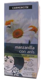 Carmencita Manzanilla Con Anis (Chamomile With Anise) Herbal Tea - The Spanish Table