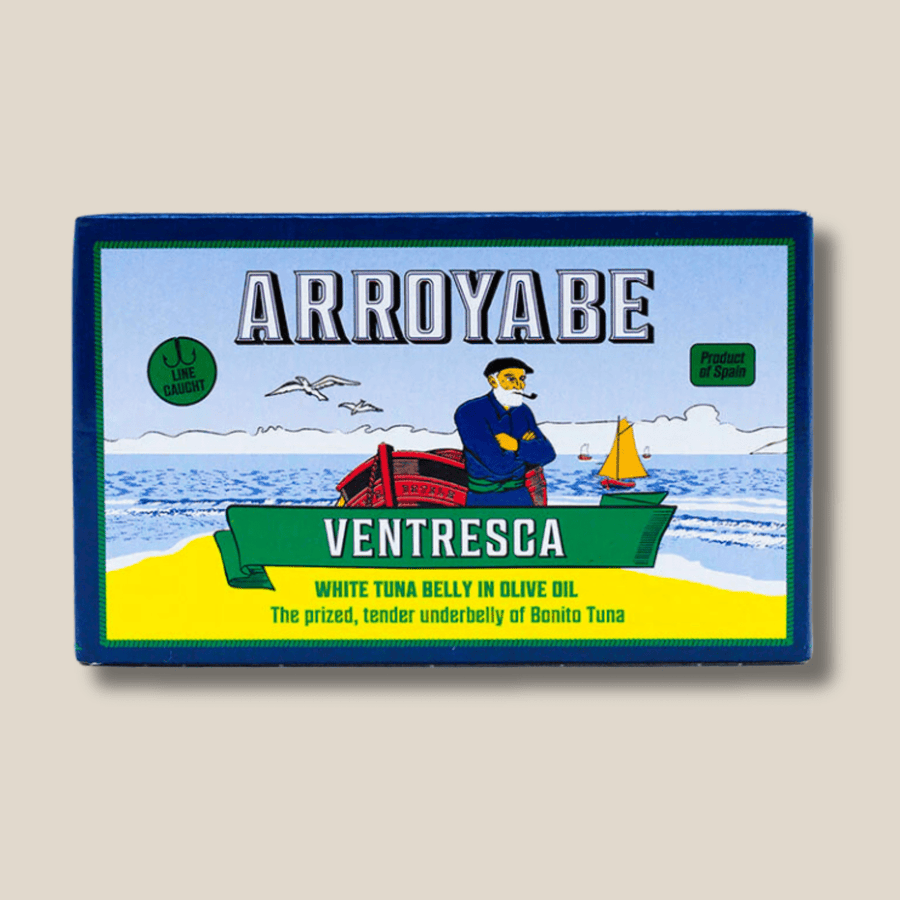 Arroyabe Ventresca - Tuna Belly In Olive Oil, 111Gr/3.9 Oz Tin - The Spanish Table