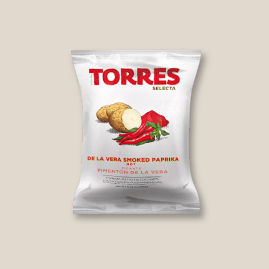 Torres Potato Chips, Hot Smoked Paprika, Large, (150g) - The Spanish Table