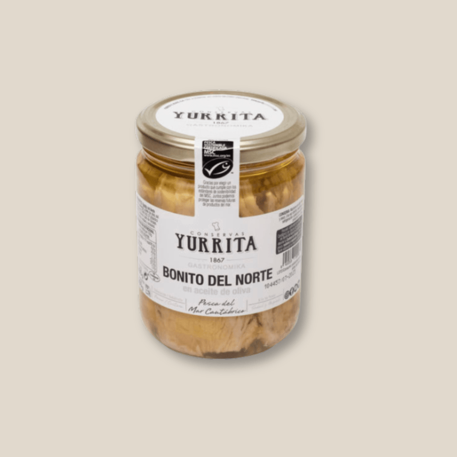 Yurrita Bonito del Norte Tuna in Olive Oil, 6.7 oz Jar - The Spanish Table